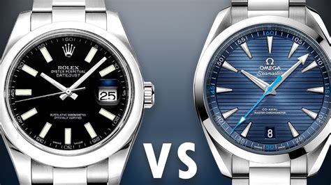 omega aqua terra vs rolex datejust 41|omega seamaster vs rolex.